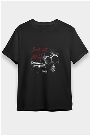 Onyx Baskılı Unisex Siyah Tişört
