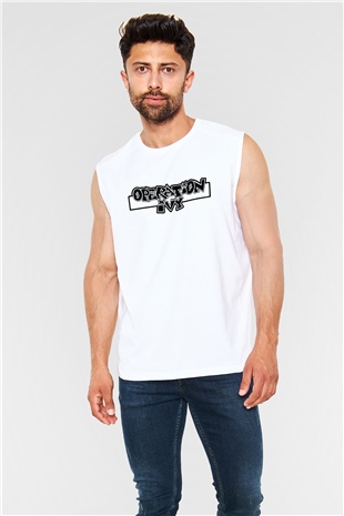 Operation Ivy Beyaz Unisex Kolsuz Tişört
