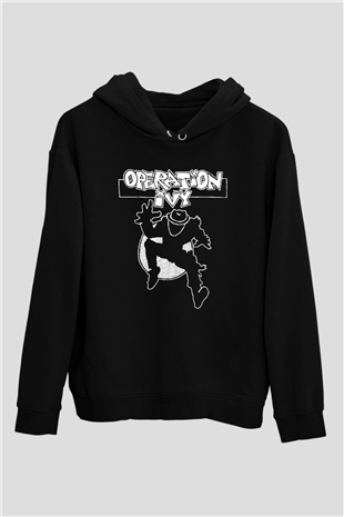 Operation Ivy Siyah Unisex Hoodie