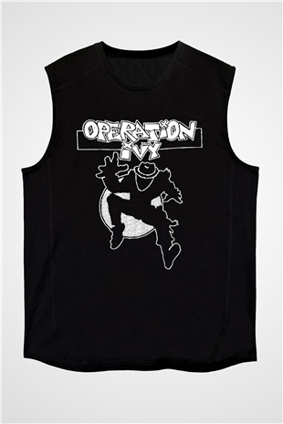 Operation Ivy Siyah Unisex Kolsuz Tişört