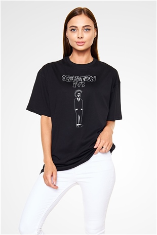 Operation Ivy Siyah Unisex Oversize Tişört T-Shirt