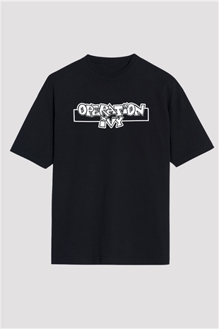 Operation Ivy Siyah Unisex Oversize Tişört T-Shirt