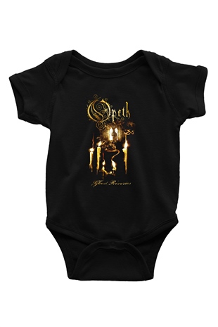 Opeth Baskılı Siyah Bebek Body - Zıbın