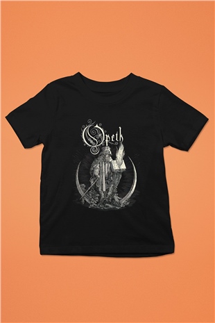 Opeth Baskılı Siyah Unisex Çocuk Tişört