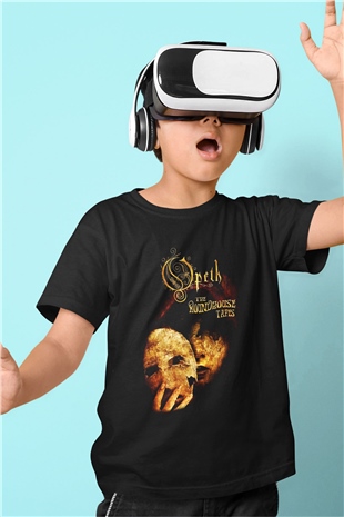 Opeth Baskılı Siyah Unisex Çocuk Tişört