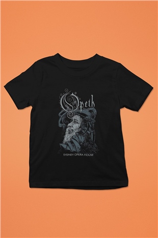 Opeth Baskılı Siyah Unisex Çocuk Tişört