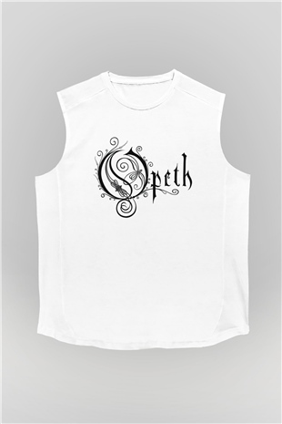 Opeth Beyaz Unisex Kolsuz Tişört