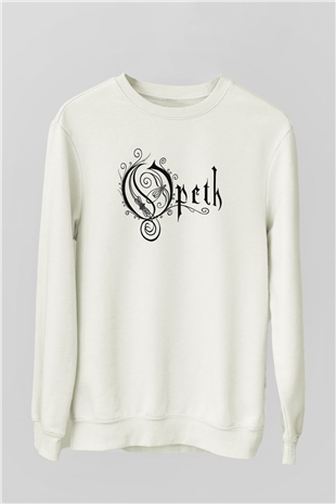 Opeth Beyaz Unisex Sweatshirt