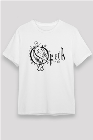 Opeth Beyaz Unisex Tişört T-Shirt - TişörtFabrikası