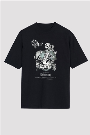 Opeth Siyah Unisex Oversize Tişört T-Shirt