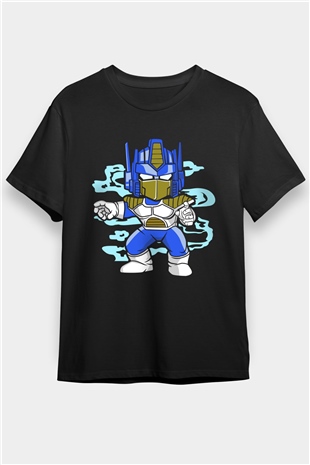 Optimus Vegeta Baskılı Siyah Unisex Tshirt