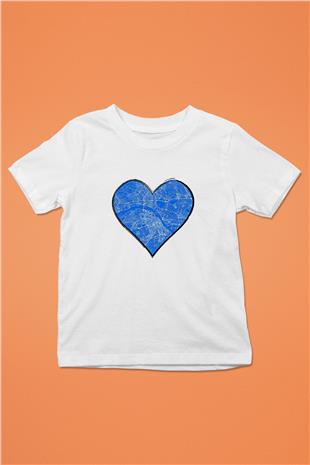 Orienteering Baskılı Unisex Beyaz Çocuk Tişört - Tshirt