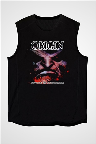 Origin Siyah Unisex Kolsuz Tişört