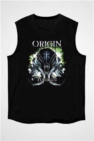 Origin Siyah Unisex Kolsuz Tişört