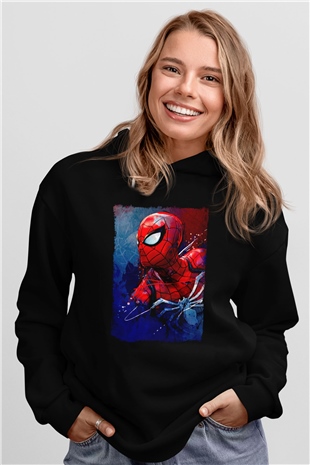 ÖrümcekSiyah  Unisex Hoodie