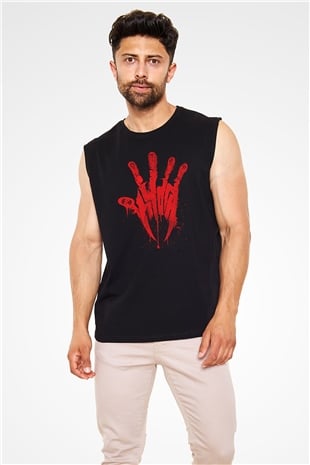 Otep Baskılı Unisex Siyah Kolsuz Tişört - Tshirt