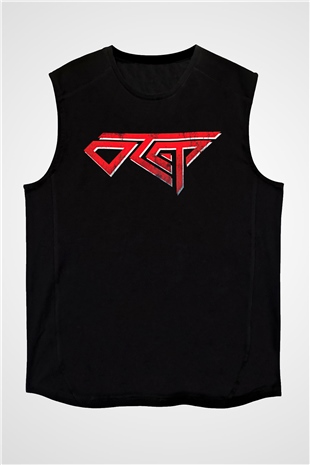 Otep Baskılı Unisex Siyah Kolsuz Tişört - Tshirt