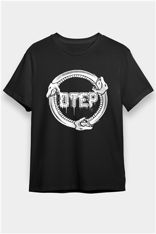 Otep Baskılı Unisex Siyah Tişört - Tshirt