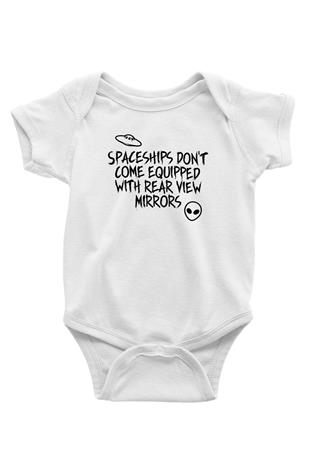 OutKast Baskılı Beyaz Unisex Bebek Body - Zıbın