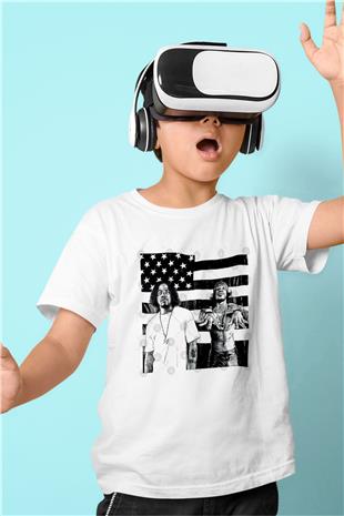 OutKast Baskılı Beyaz Unisex Beyaz Çocuk Tişört - Tshirt