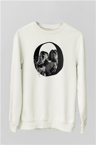 OutKast Baskılı Beyaz Unisex Sweatshirt