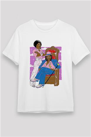 OutKast Baskılı Unisex Beyaz Tişört - Tshirt