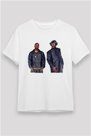 OutKast Baskılı Unisex Beyaz Tişört - Tshirt