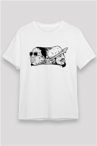 OutKast Baskılı Unisex Beyaz Tişört - Tshirt