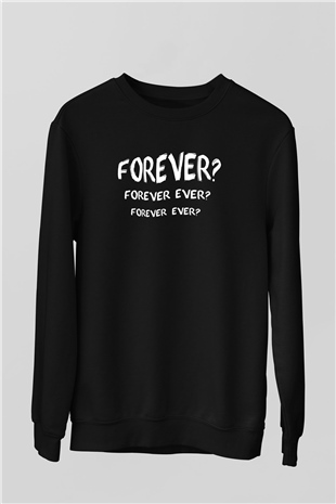 OutKast Baskılı Unisex Siyah Sweatshirt