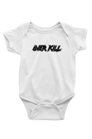 Overkill Baskılı Beyaz Unisex Bebek Body - Zıbın
