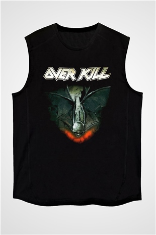 Overkill Siyah Unisex Kolsuz Tişört
