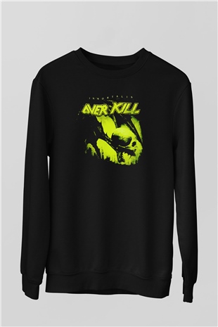 Overkill Siyah Unisex Sweatshirt