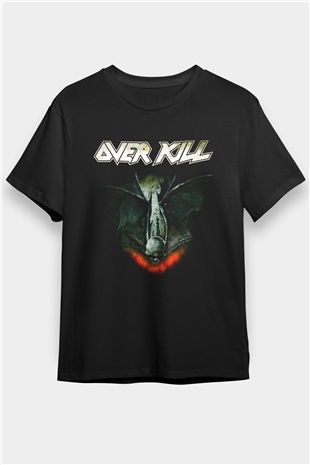 Overkill Siyah Unisex Tişört T-Shirt - TişörtFabrikası