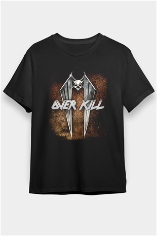 Overkill Siyah Unisex Tişört T-Shirt - TişörtFabrikası