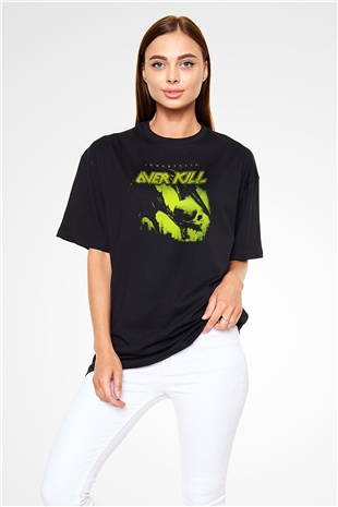Overkill Siyah Oversize Tişört Oversize T-shirt - TişörtFabrikası
