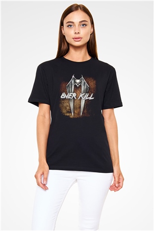Overkill Siyah Unisex Tişört T-Shirt - TişörtFabrikası
