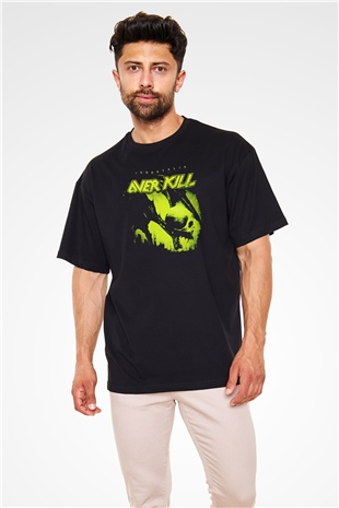 Overkill Siyah Oversize Tişört Oversize T-shirt - TişörtFabrikası