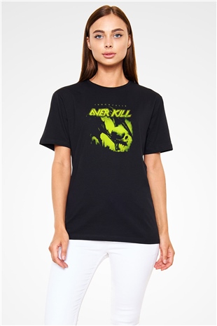 Overkill Siyah Unisex Tişört T-Shirt - TişörtFabrikası