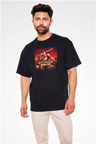 Overlord Siyah Oversize Tişört Oversize T-shirt
