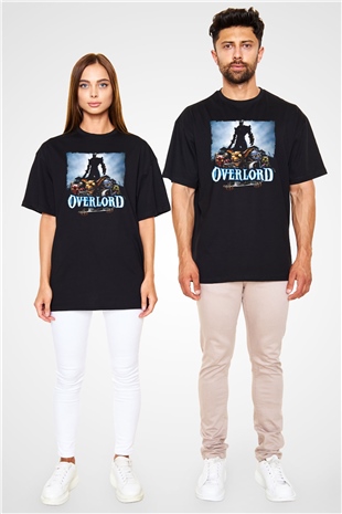 Overlord Siyah Oversize Tişört Oversize T-shirt