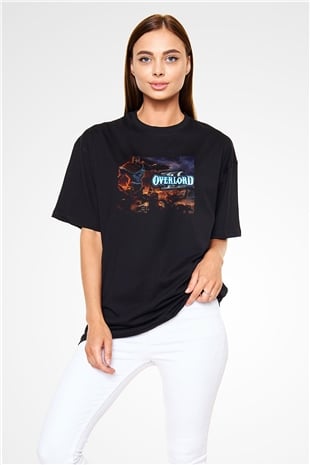 Overlord Siyah Oversize Tişört Oversize T-shirt