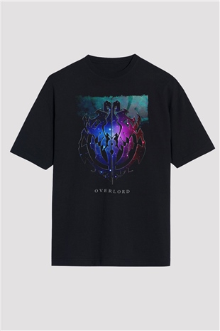 Overlord Siyah Oversize Tişört Oversize T-shirt