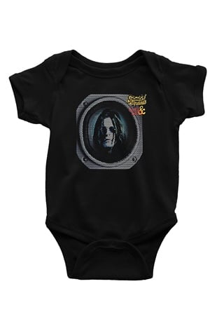 Ozzy Osbourne Baskılı Siyah Bebek Body - Zıbın