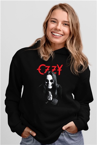 Ozzy Osbourne Siyah Unisex Hoodie