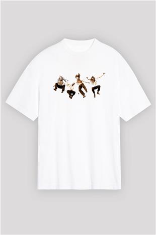 Pain Of Salvation Baskılı Beyaz Unisex Oversize Tişört - Tshirt