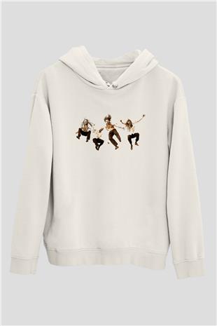 Pain Of Salvation Baskılı Beyaz Unisex Kapüşonlu Sweatshirt