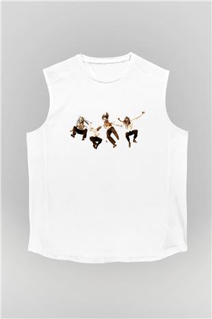 Pain Of Salvation Baskılı Beyaz Unisex Kolsuz Tişört - Tshirt