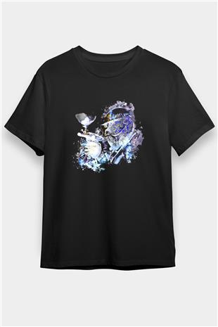 Paintball Baskılı Unisex Siyah Tişört - Tshirt
