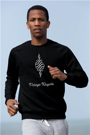 Palaye Royale Baskılı Unisex Siyah Sweatshirt
