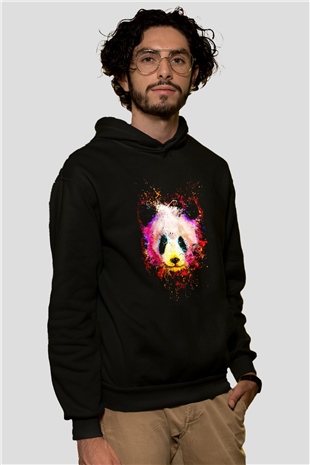 PandaSiyah  Unisex Hoodie